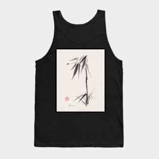 Miss Ladybug - Sumie Ladybug Ink Wash Zen Painting Tank Top